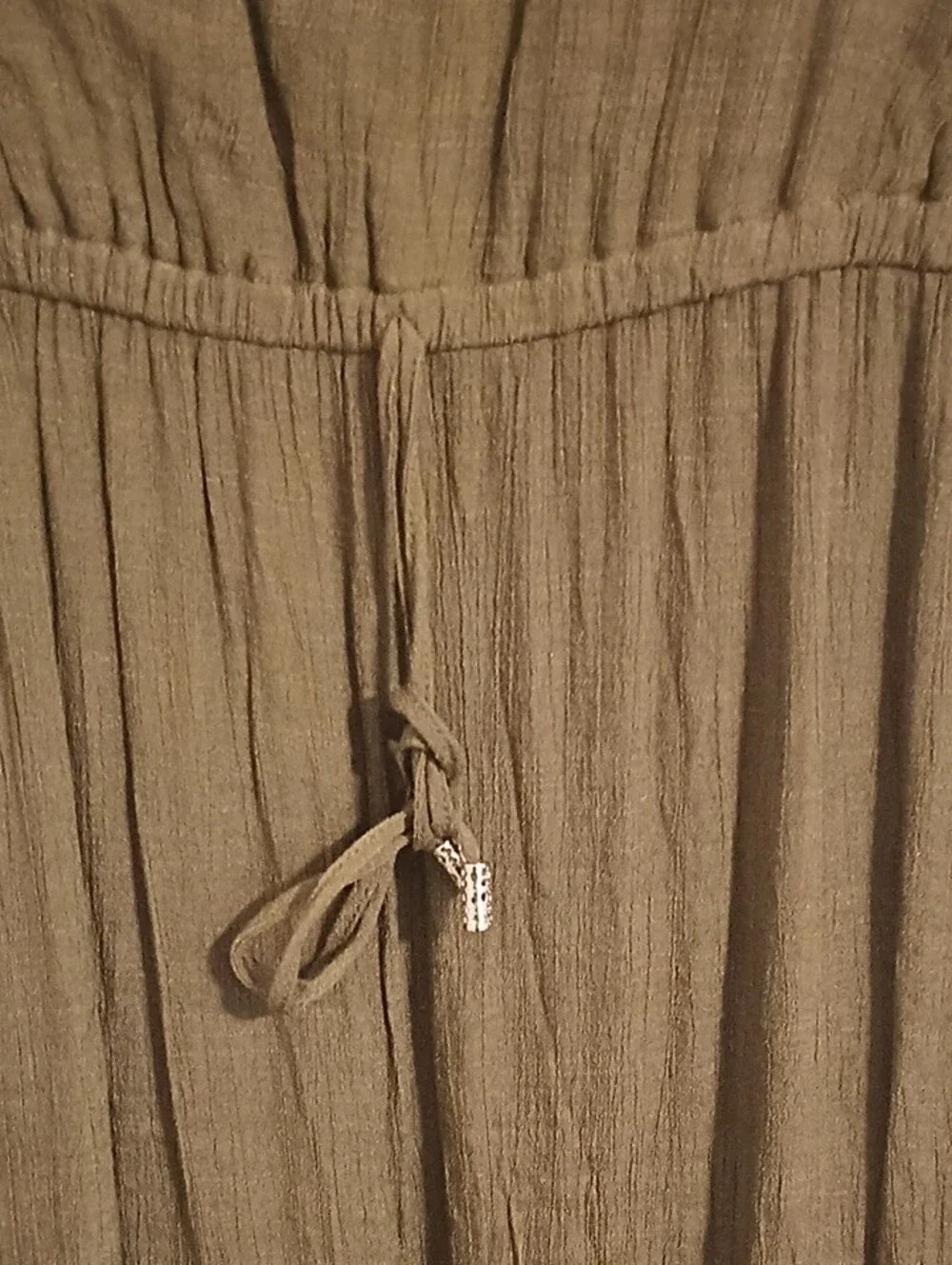 Indigo Rose Sleeveless Olive Maxi Dress with Lace Trim - Picture 10 of 10